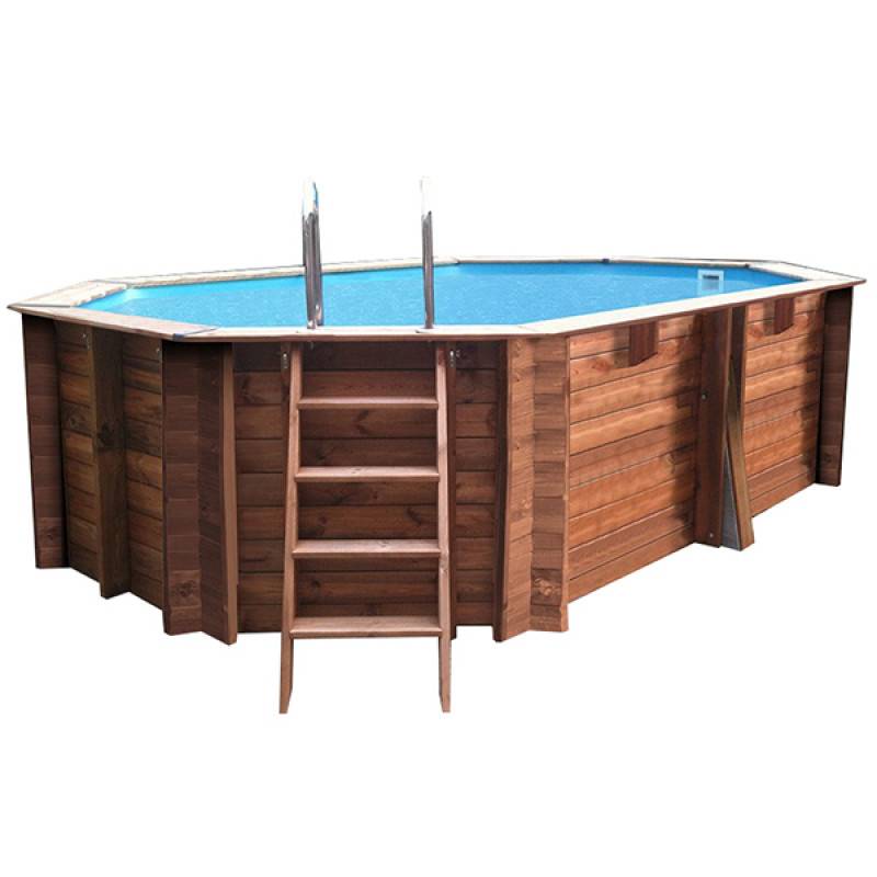 Vente en ligne piscine bois ovale avec livraison sur Bordeaux 33